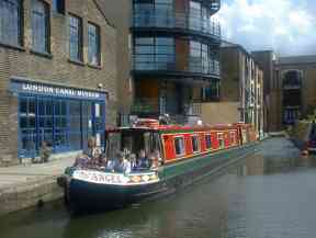 The Angel of Islington outside London Canal Museum