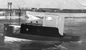 Bantam tug during its commissioning trials in 1950
