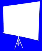 Projection screen drawing