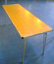 Oblong folding table